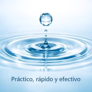 Representación visual de una gota pura simbolizando la absorción rápida del factor de transferencia sublingual.